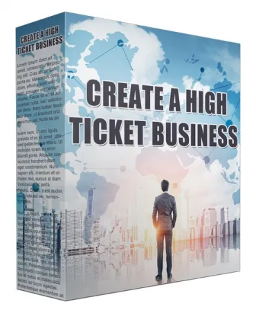 eCover representing Create High Ticket Business Podcast Audio & Music with Master Resell Rights