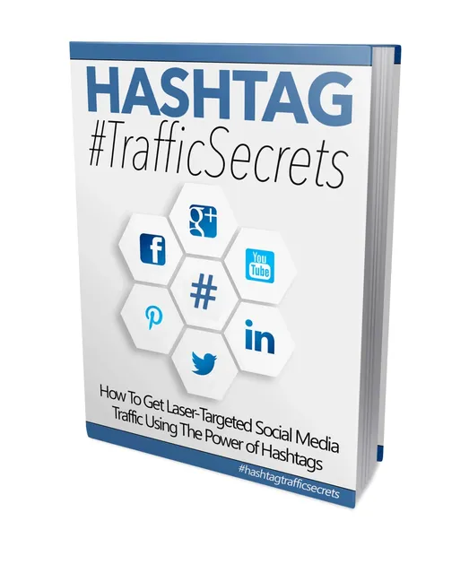 eCover representing Hashtag Traffic Secrets eBooks & Reports with Master Resell Rights