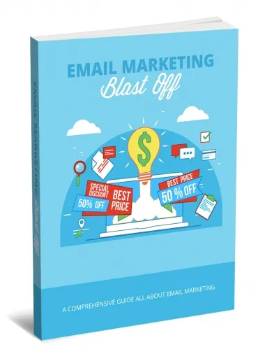 eCover representing Email Marketing Blast Off eBooks & Reports with Master Resell Rights