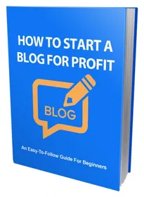 How To Start a Blog For Profit small