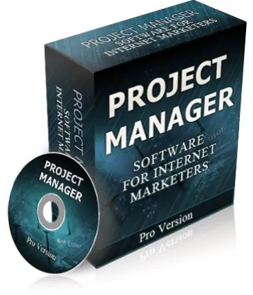 eCover representing Project Manager Software & Scripts with Private Label Rights