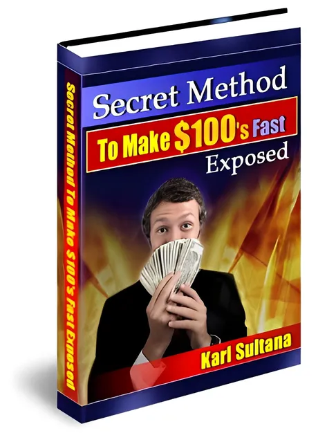 eCover representing Secret Method To Make $100's Fast Exposed eBooks & Reports with Master Resell Rights