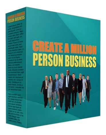 eCover representing Create a Million Person Business Audio & Music with Master Resell Rights