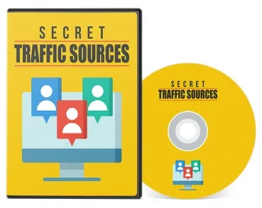 eCover representing Secret Traffic Sources Videos, Tutorials & Courses with Master Resell Rights