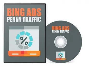 eCover representing Bing Ads Penny Traffic Videos, Tutorials & Courses with Master Resell Rights