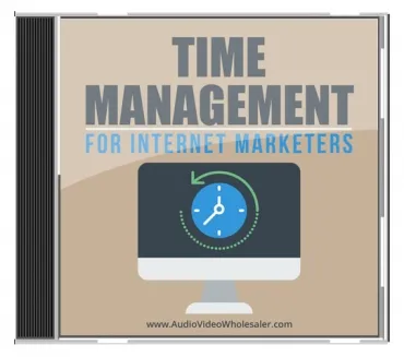 eCover representing Time Management for Internet Marketers Audio & Music with Master Resell Rights