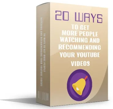 eCover representing 20 Ways To Get More People Watching eBooks & Reports with Master Resell Rights