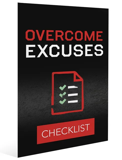 eCover representing Overcome Excuses eBooks & Reports with Master Resell Rights