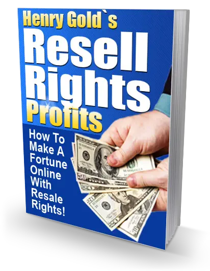 eCover representing Resell Rights Profits eBooks & Reports with Master Resell Rights