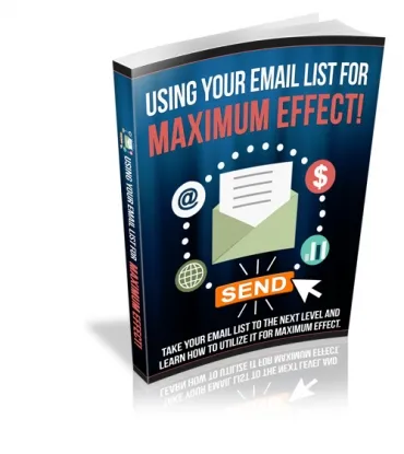 eCover representing Maximizing Your Email List Potential eBooks & Reports with Master Resell Rights