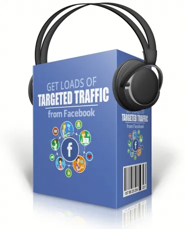 eCover representing Get Loads Of Targeted Traffic From Facebook Audio & Music with Master Resell Rights