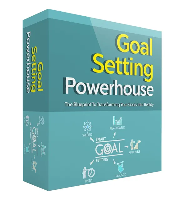 eCover representing Goal Setting Powerhouse Gold eBooks & Reports with Master Resell Rights