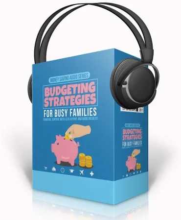 eCover representing Budgeting Strategies For Busy Families Audio & Music with Master Resell Rights
