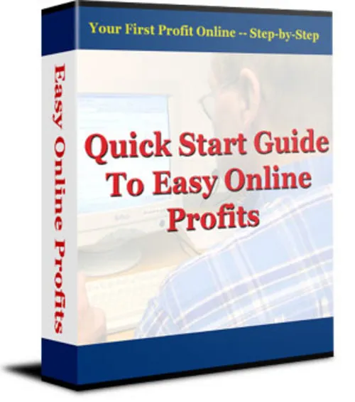 eCover representing Quick Start Guide To Easy Online Profits eBooks & Reports with Master Resell Rights