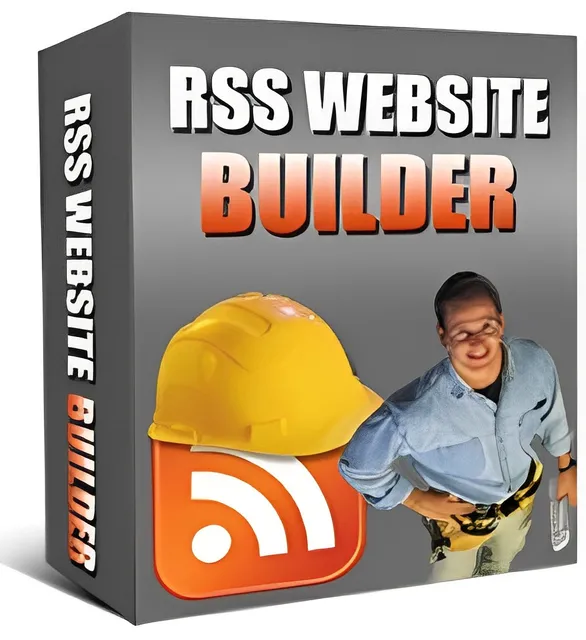 eCover representing RSS Website Builder  with Master Resell Rights