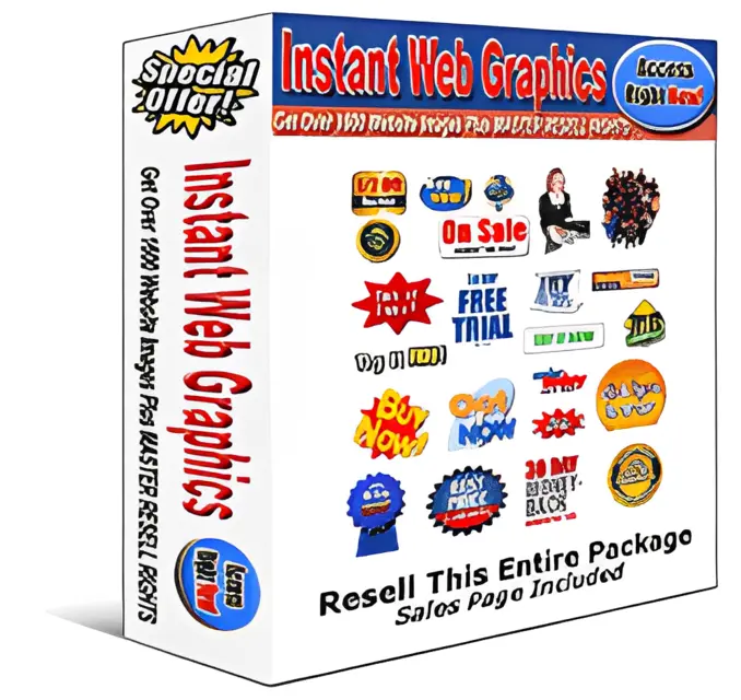 eCover representing Instant Web Graphics  with Master Resell Rights