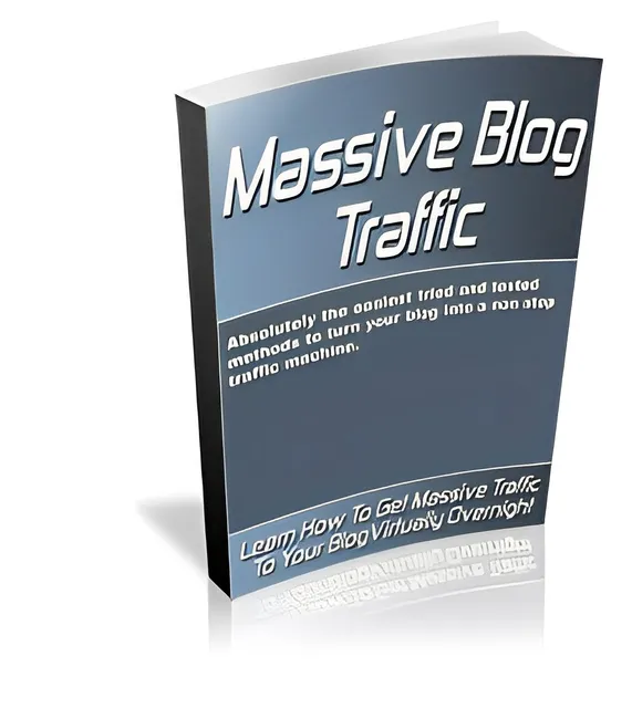 eCover representing Massive Blog Traffic eBooks & Reports with Master Resell Rights
