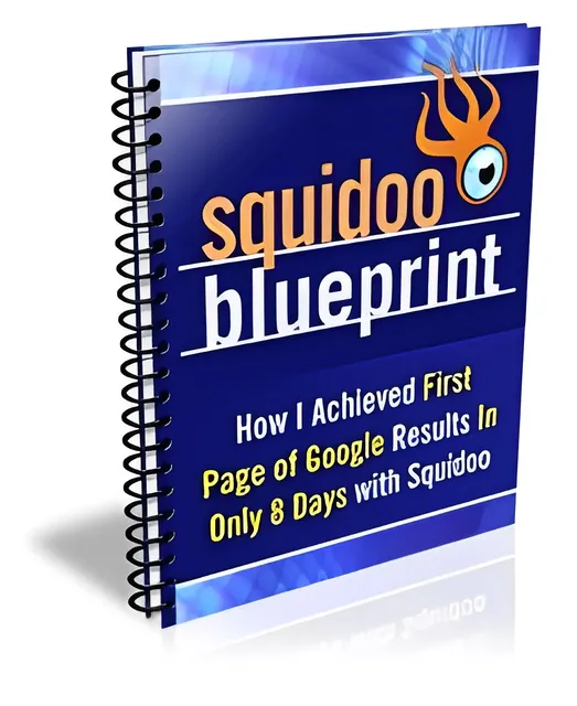 eCover representing Squidoo Blueprint eBooks & Reports with Master Resell Rights