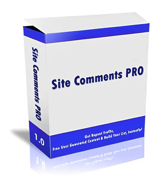eCover representing Site Comments Pro  with Master Resell Rights