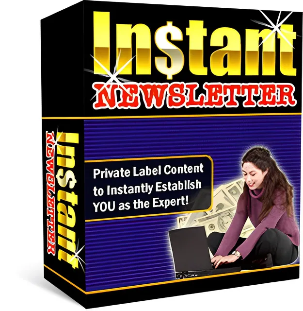 eCover representing Instant Newsletter  with Master Resell Rights