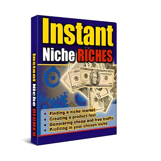 eCover representing Instant Niche Riches eBooks & Reports with Master Resell Rights
