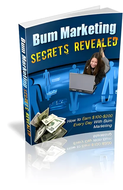 eCover representing Bum Marketing Secrets Revealed eBooks & Reports with Private Label Rights