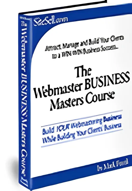 eCover representing The Webmaster Business Masters Course eBooks & Reports with Master Resell Rights