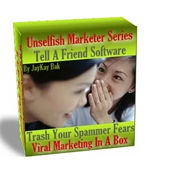 eCover representing Tell A Friend - Viral Marketing In A Box Software & Scripts with Master Resell Rights