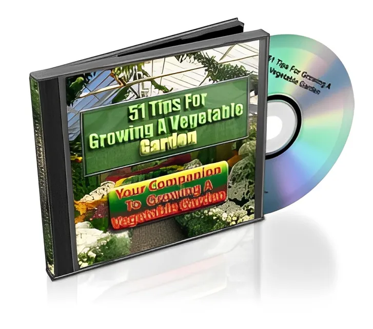 eCover representing 51 Tips For Growing A Vegetable Garden eBooks & Reports with Master Resell Rights