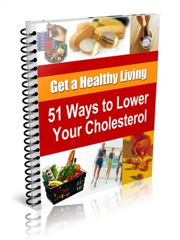eCover representing 51 Ways to Lower Your Cholesterol eBooks & Reports with Master Resell Rights