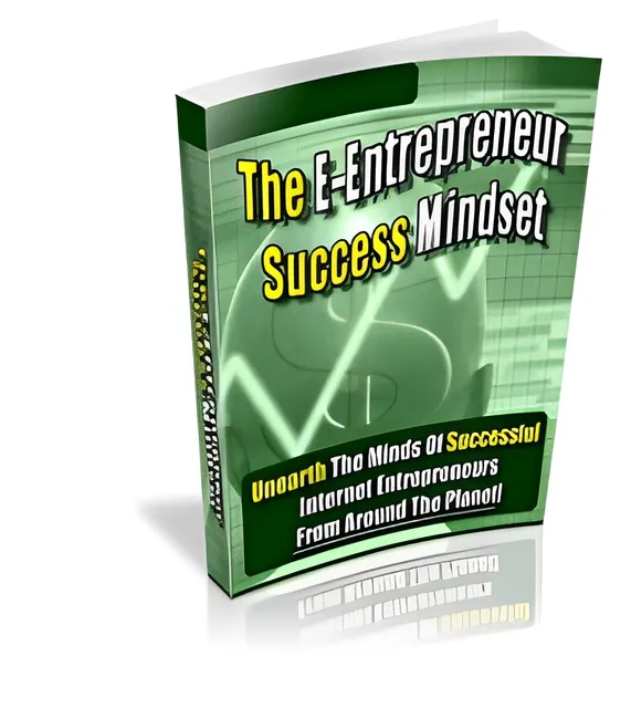 eCover representing The E-Entrepreneur Success Mindset eBooks & Reports with Private Label Rights