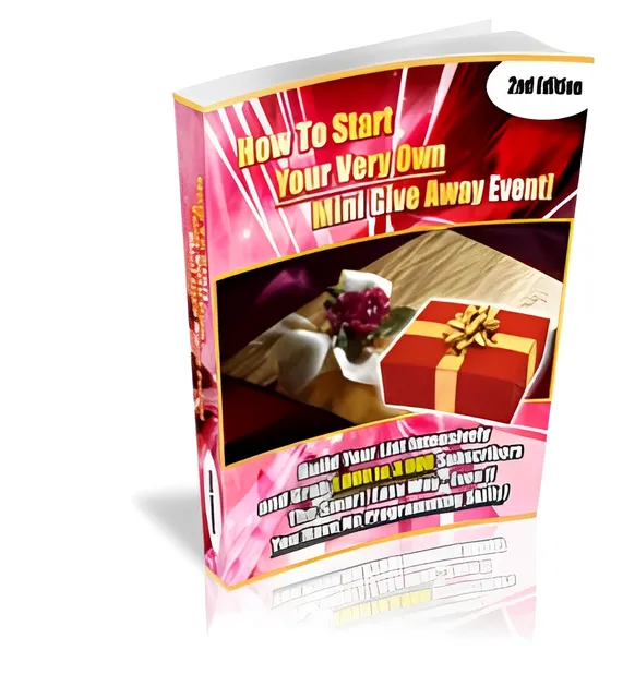 eCover representing How To Start Your Very Own Mini Give Away Event! eBooks & Reports with Master Resell Rights
