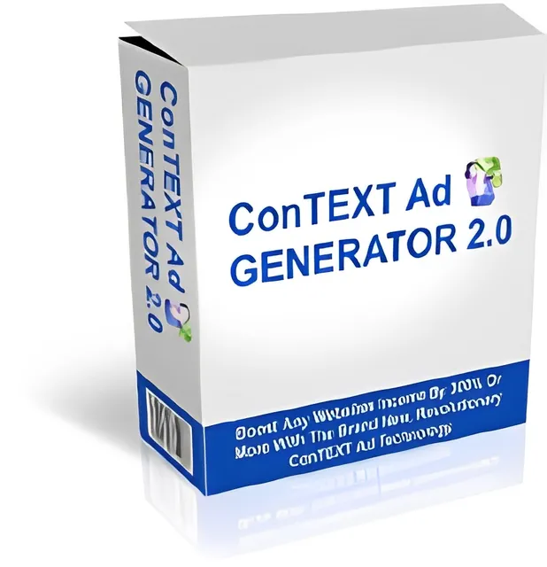 eCover representing ConTEXT Ad Generator 2.0  with Private Label Rights