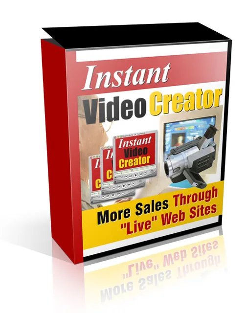 eCover representing Instant Video Creator  with Master Resell Rights