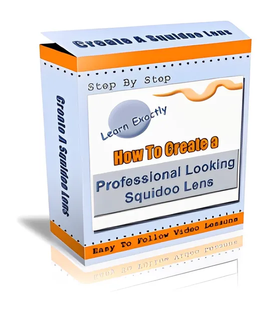 eCover representing How To Create A Professional Looking Squidoo Lens Videos, Tutorials & Courses with Personal Use Rights