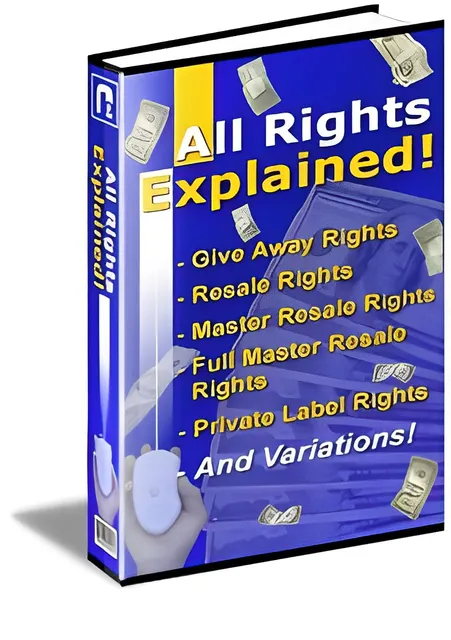 eCover representing All Rights Explained eBooks & Reports with Master Resell Rights