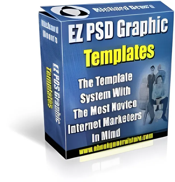 eCover representing EZ PSD Graphic Templates  with Master Resell Rights