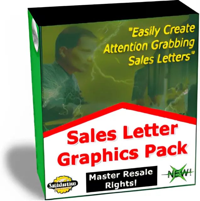 eCover representing Sales Letter Graphics Pack  with Master Resell Rights