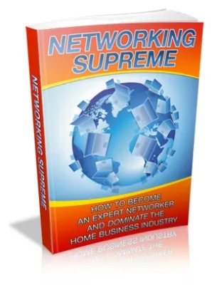 eCover representing Networking Supreme eBooks & Reports with Master Resell Rights