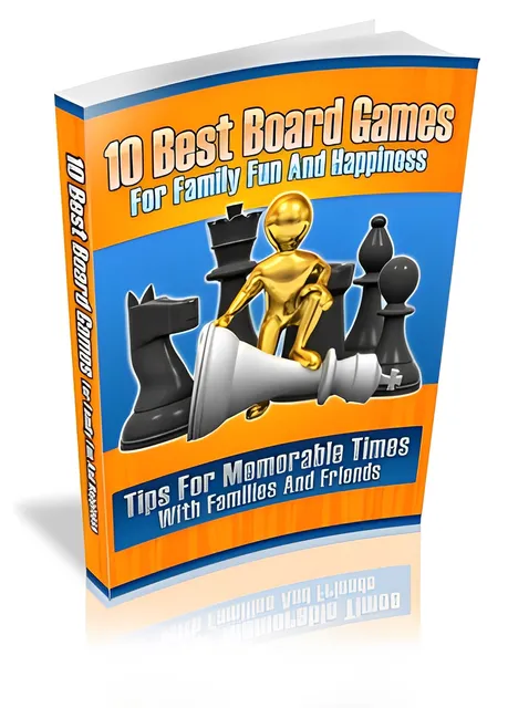 eCover representing 10 Best Board Games For Family Fun And Happiness eBooks & Reports with Master Resell Rights