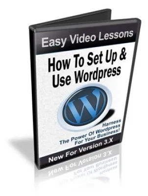 eCover representing How To Set Up & Use Wordpress Videos, Tutorials & Courses with Master Resell Rights