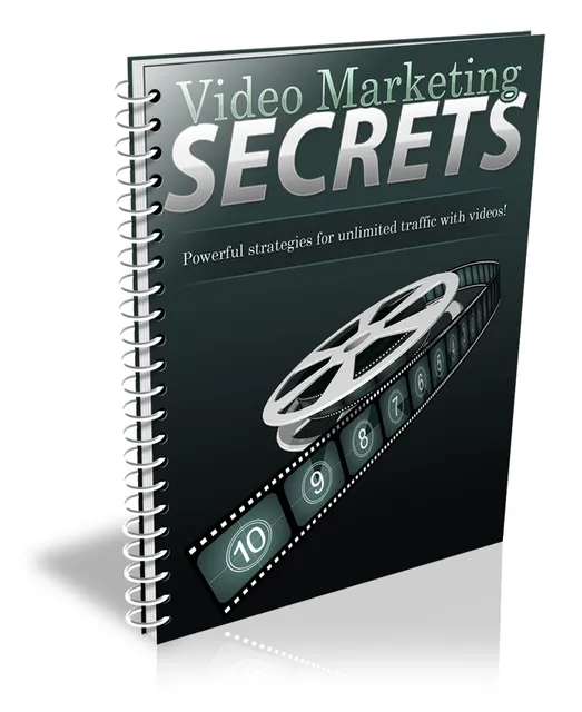 eCover representing Video Marketing Secrets eBooks & Reports with Private Label Rights