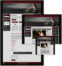 Keeping Fit Themed Wordpress, Blogger and HTML Templates 1 small
