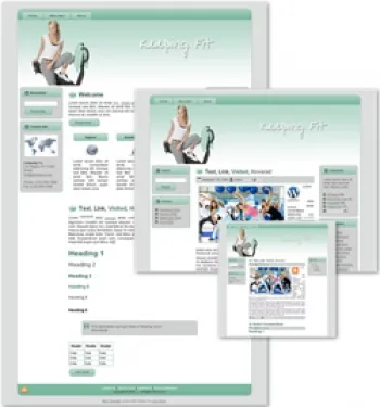 eCover representing Keeping Fit Themed Wordpress, Blogger and HTML Templates 3  with Master Resell Rights