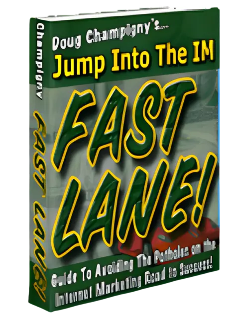 eCover representing Jump Into The Internet Marketing Fast Lane! eBooks & Reports with Master Resell Rights