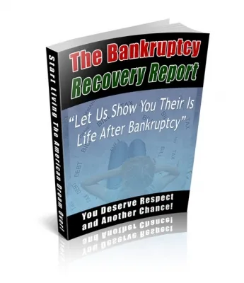 eCover representing The Bankruptcy Recovery Report eBooks & Reports/Videos, Tutorials & Courses with Master Resell Rights