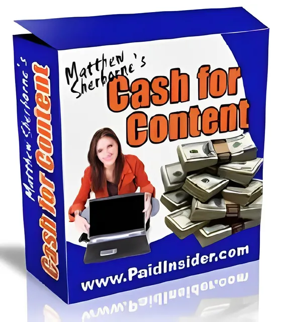 eCover representing Cash For Content eBooks & Reports with Master Resell Rights