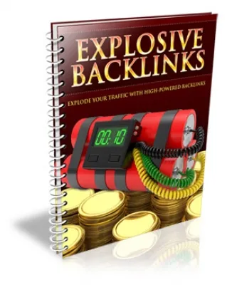 eCover representing Explosive Backlinks eBooks & Reports with Personal Use Rights