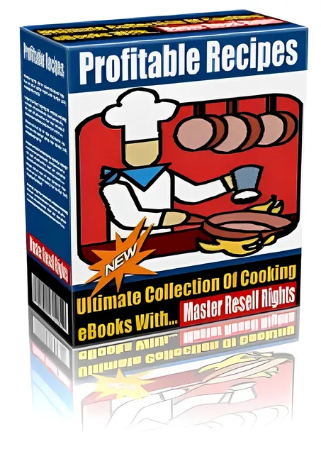 eCover representing Profitable Recipes Pack eBooks & Reports with Master Resell Rights