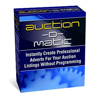 eCover representing Auction-O-Matic Software & Scripts with Master Resell Rights